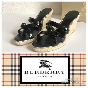 Burberry Wedge Black (US Size 7.5)